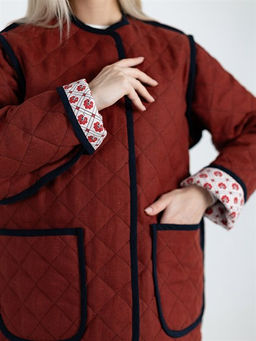 Жакет женский лен 100%, хлопок 100%, льняной утеплитель 100%