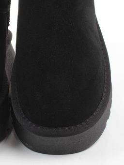 04-PF8520-1 BLACK Угги женские (натуральная замша, 100% шерсть)