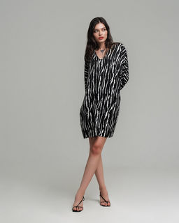 Платье шёлковое с цельнокроеным рукавом FVP001 - Sahar art lab фото 6