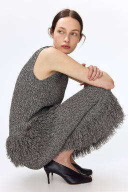 Top en punto acanalado con flecos - H&m фото 2