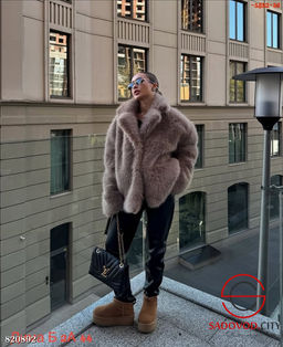 Шуба женская из искусственного меха