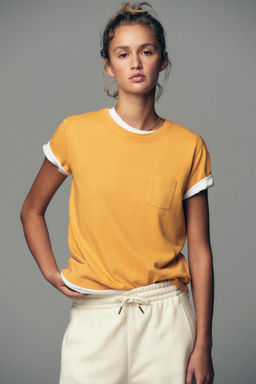 WASHED T-SHIRT WITH POCKET - Zara фото 19