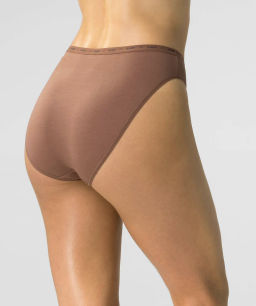 ATLANTIC 3CLP-010 Трусы спорт с высокой посадкой High Sport Leg - набор 3 шт. черный + светлый капучино + светло-бежевый  фото 4