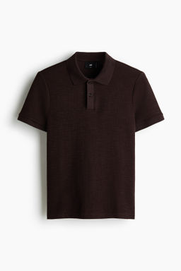 Polo en punto jacquard Slim Fit