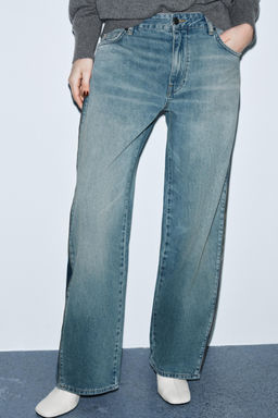 ZW COLLECTION MID-WAIST JEANS WITH ZIPS LIMITED EDITION - Zara фото 2
