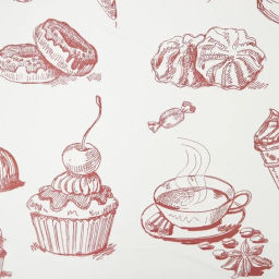 Avikomp скатерть одноразовая рулон 110х180см (3шт) Сладости