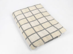 Одеяло п/шерсть 50% Клетка 140*205 ОПШ-2 цв бел.сер.пес. (Россия ВВТ)