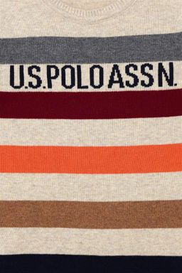 Свитер U.S. Polo Assn для мальчиков из хлопка меланж  фото 8