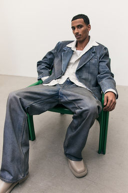 Americana en denim Loose Fit - H&m фото 3