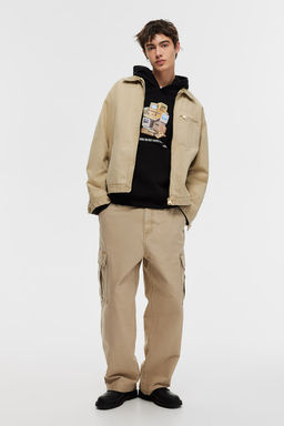 Sudadera con capucha y estampado Oversized Fit - H&m фото 2