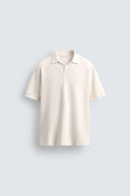 TEXTURED REGULAR FIT POLO SHIRT - Zara фото 7