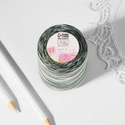 Нитки мультиколор 40/2, 2700 м, чёрные, белые