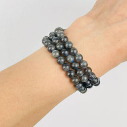 Бусины для украшений из Лабрадора (60 бусин) 40 см