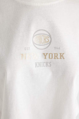 DeFactoFit Футболка с короткими рукавами и круглым вырезом NBA New York Knicks  фото 6