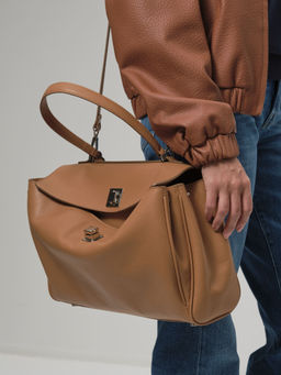 Сумка Barbara DBR 31105 коричневый лист фото 3