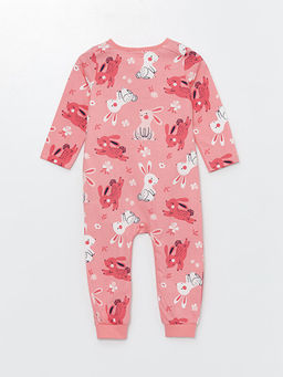 Bisiklet Yaka Uzun Kollu Bask?l? K?z Bebek Tulum - Waikiki фото 2