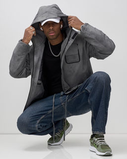 Куртка спортивная мужская весна осень серого цвета 25473Sr - Mtforce фото 10