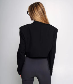 Жакет #КТ8307, чёрный