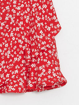 Beli Lastikli ?i?ekli K?z ?ocuk Etek - Waikiki фото 3