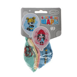 Шар латексный 12" Baby Girls, пастель макарунс, набор 5 шт.