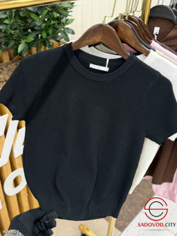 Футболка женская однотонная