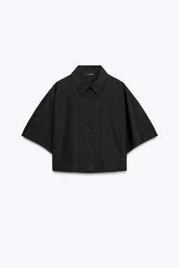 WIDE-SLEEVE POPLIN SHIRT - Zara фото 10