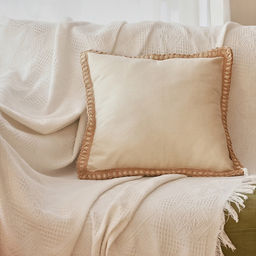 Наволочка декоративная с окантовкой SL Home СофтЛайнс, 4343 см, хлопок 100%