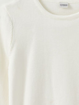 Bisiklet Yaka Basic Uzun Kollu K?z ?ocuk Triko Kazak - Waikiki фото 2