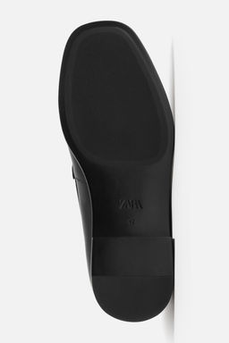 SMART LEATHER LOAFERS - Zara фото 7