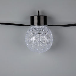 Умная гирлянда Нить 6 м с насадками Пузырьки, IP20, тёмная нить, 20 LED, свечение RGB, USB - Luazon lighting фото 8