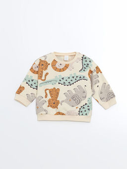 Bisiklet Yaka Erkek Bebek Sweatshirt ve E?ofman Alt 2li