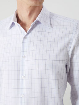 Regular Fit Uzun Kollu Ekose Gabardin Erkek G?mlek