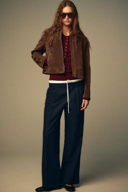 WIDE-LEG TROUSERS WITH DOUBLE WAIST