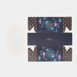 Цена за 5 шт. Коробка для капкейка «Фотографичный синий», 16 х 8 х 10 см