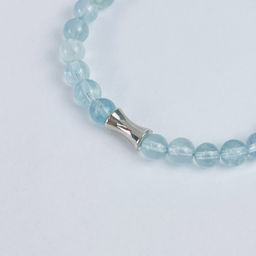 Браслет со вставкой из Аквамарина 18 см - Радуга самоцветов фото 4