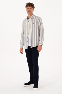 Erkek Lacivert Kanvas / Chino Pantolon Sepette S_rpriz _ndirim - U.s. polo assn фото 3