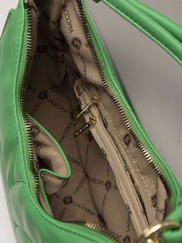 LACCOMA сумка Шерри-Ф826-зеленый эко кожа хлопок  фото 6