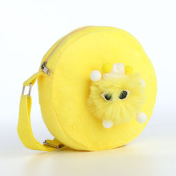 Сумка детская для девочки на молнии «Выбражулька», жёлтая