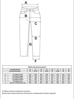 Джинсы F312-0122 l.blue - Fine joyce фото 2