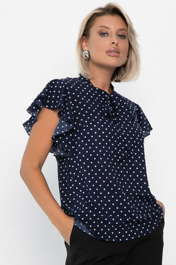 Блуза Челси (синяя) Б13948-6М - Lt collection фото 6