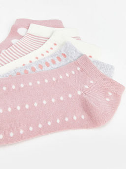 Desenli Kad?n Patik ?orap 5li