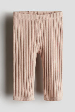 Leggings de algod?n en canal? de raya ancha