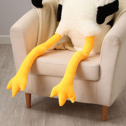 Мягкая игрушка «Фламинго», 190 см, цвет белый