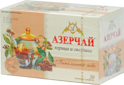 Azercay. Травяной чай. Корица и Гвоздика карт.упаковка, 25 пак.