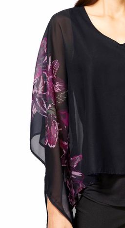 Блузка, черно-пестрая - Patrizia dini фото 5