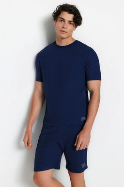 TRENDYOL MAN Mavi Regular Fit Waffle Sortlu Pijama Tak?m? TMNSS23PT00032 - Trendyolmilla фото 41