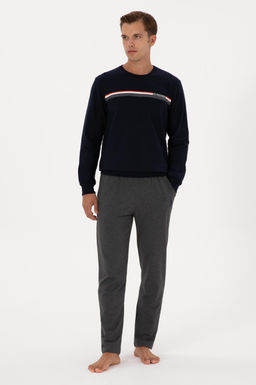 Erkek Lacivert Pijama Tak_m_ Sepette S_rpriz _ndirim - U.s. polo assn фото 4