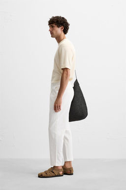TEXTURED PLEATED TROUSERS - Zara фото 4