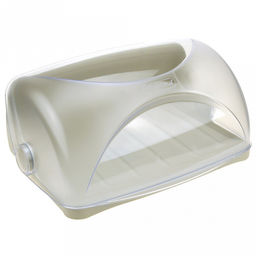 Хлебница пластмассовая Грана 31х25х15см, светло-серый (Россия)