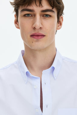 Camisa en popelina de algod?n Relaxed Fit - H&m фото 7